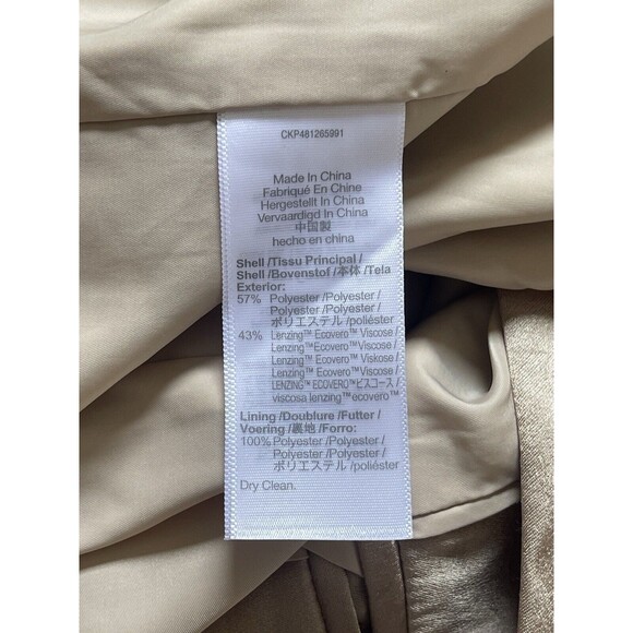 Madewell Satin Oversized Blazer In Matchstick Sz 16W New - Picture 10 of 10